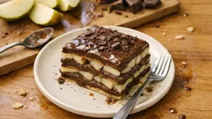 Lasagnes poire-chocolat au four : un dessert fondant à préparer la veille
