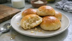 Petits pains au lait sans œufs : une mie ultra moelleuse, légèrement au miel