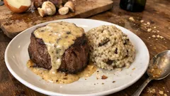 Filet de bœuf sauce foie gras, risotto aux cèpes : le plat de fête qui fait son effet