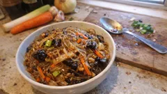 Vermicelle sauté aux légumes et champignons noirs : le wok simple et bien parfumé