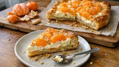 Tarte feuilletée mandarines–mascarpone : simple, croustillante et bien crémeuse