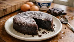 Gâteau chocolat-ricotta ultra fondant : prêt en 10 minutes, cuisson express