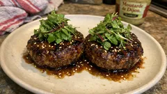 Steak haché de canard au gingembre et soja — prêt en semaine