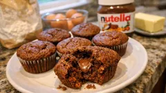Muffins au Nutella au cœur coulant : moelleux et faciles, parfaits pour le goûter