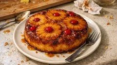 Gâteau renversé à l’ananas facile : caramel brillant et démoulage sans stress